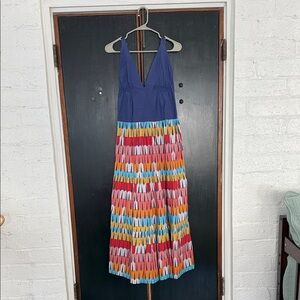 Nordstrom Blue Multicolor Maxi Dress